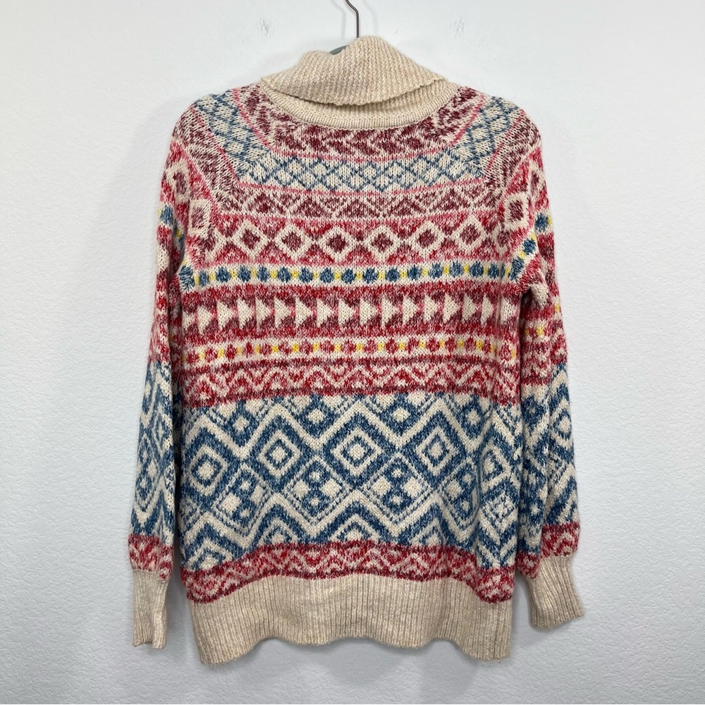 CAbi Highlands Fair Isle Cardigan Full‎ zip Jacket size XS - Picture 6 of 8